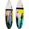 NIC 5 fin round tail #8614. High performance short board with resin tints.