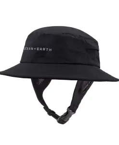 Mens Bingin Soft Peak Surf Hat - Black
